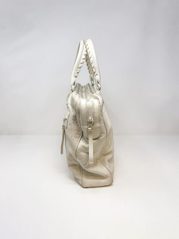 Balenciaga Motocross Mini Folder Leather Tote Bag