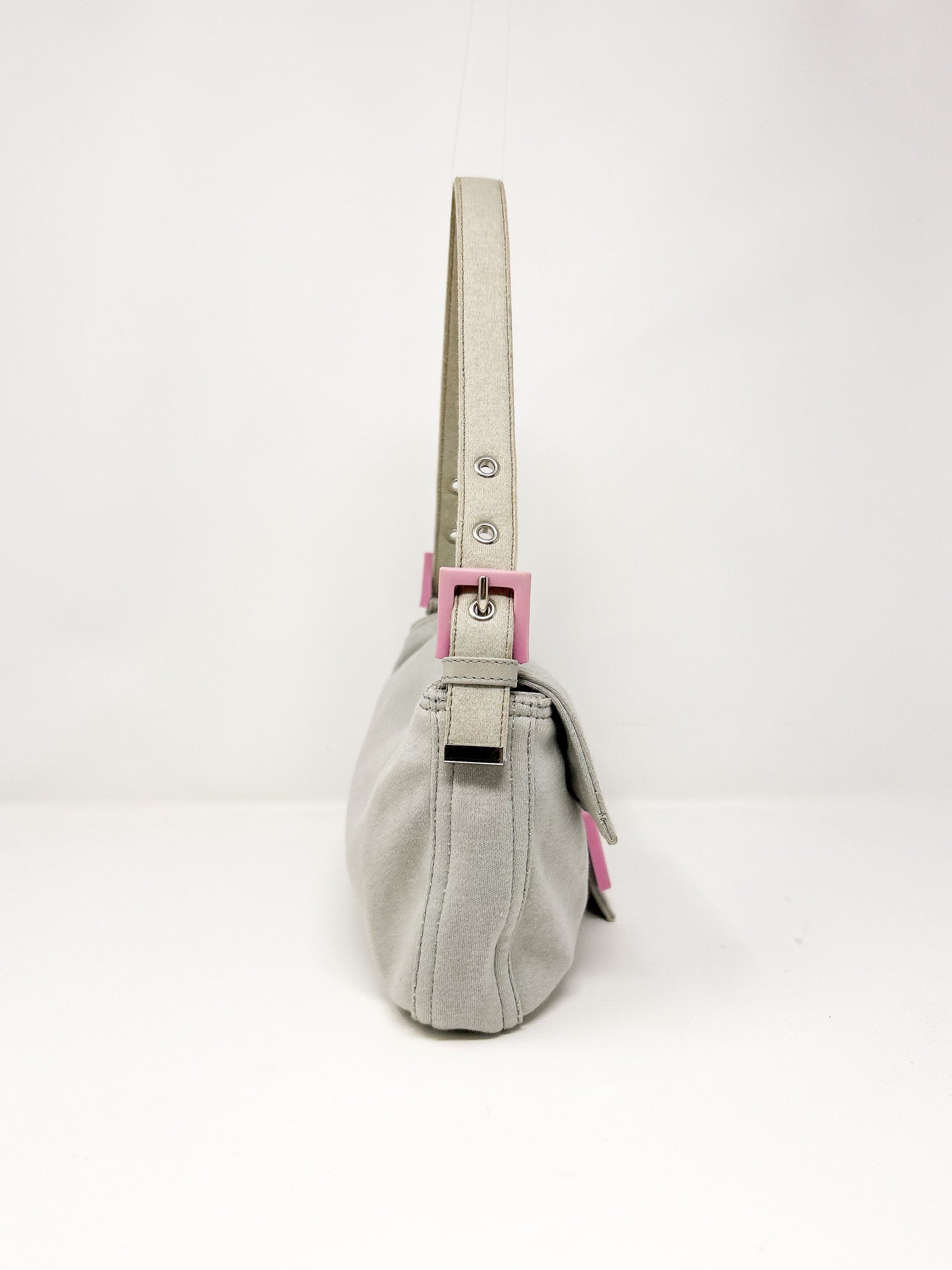 Fendi Baguette Cotton Shoulder Bag