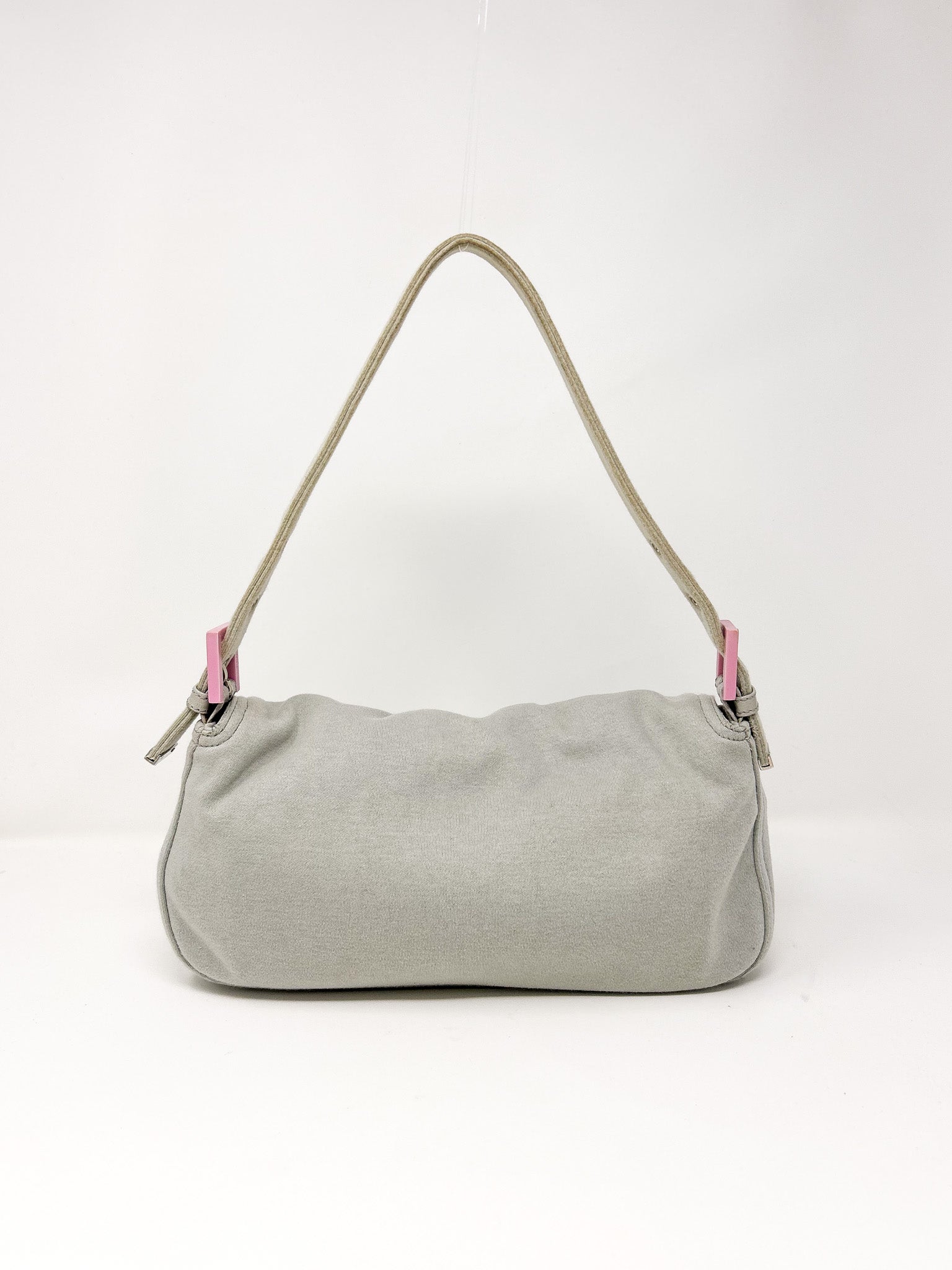 Fendi Baguette Cotton Shoulder Bag