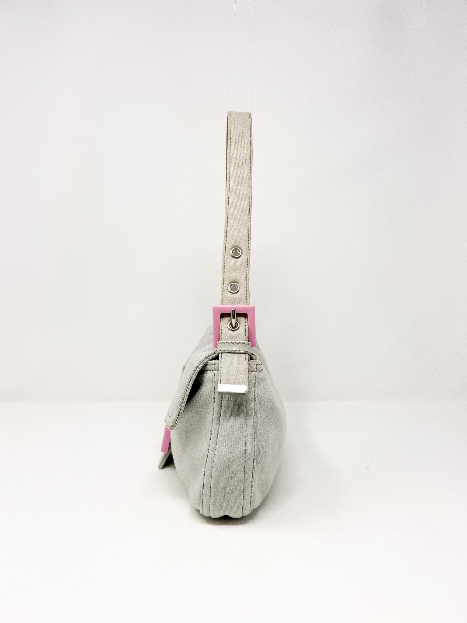 Fendi Baguette Cotton Shoulder Bag