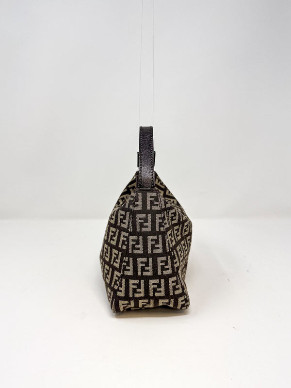 Fendi Zucchino Canvas Small Hobo Bag