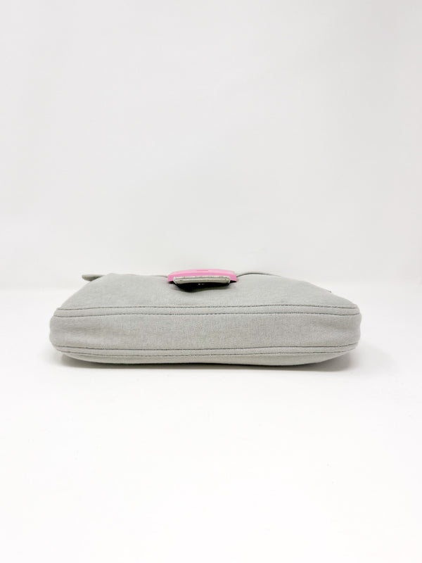 Fendi Baguette Cotton Shoulder Bag
