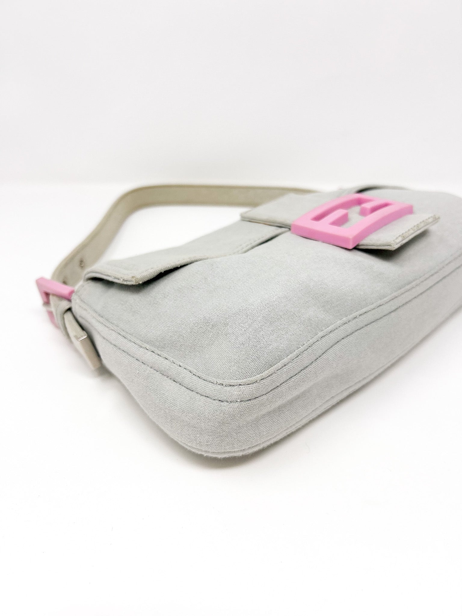 Fendi Baguette Cotton Shoulder Bag