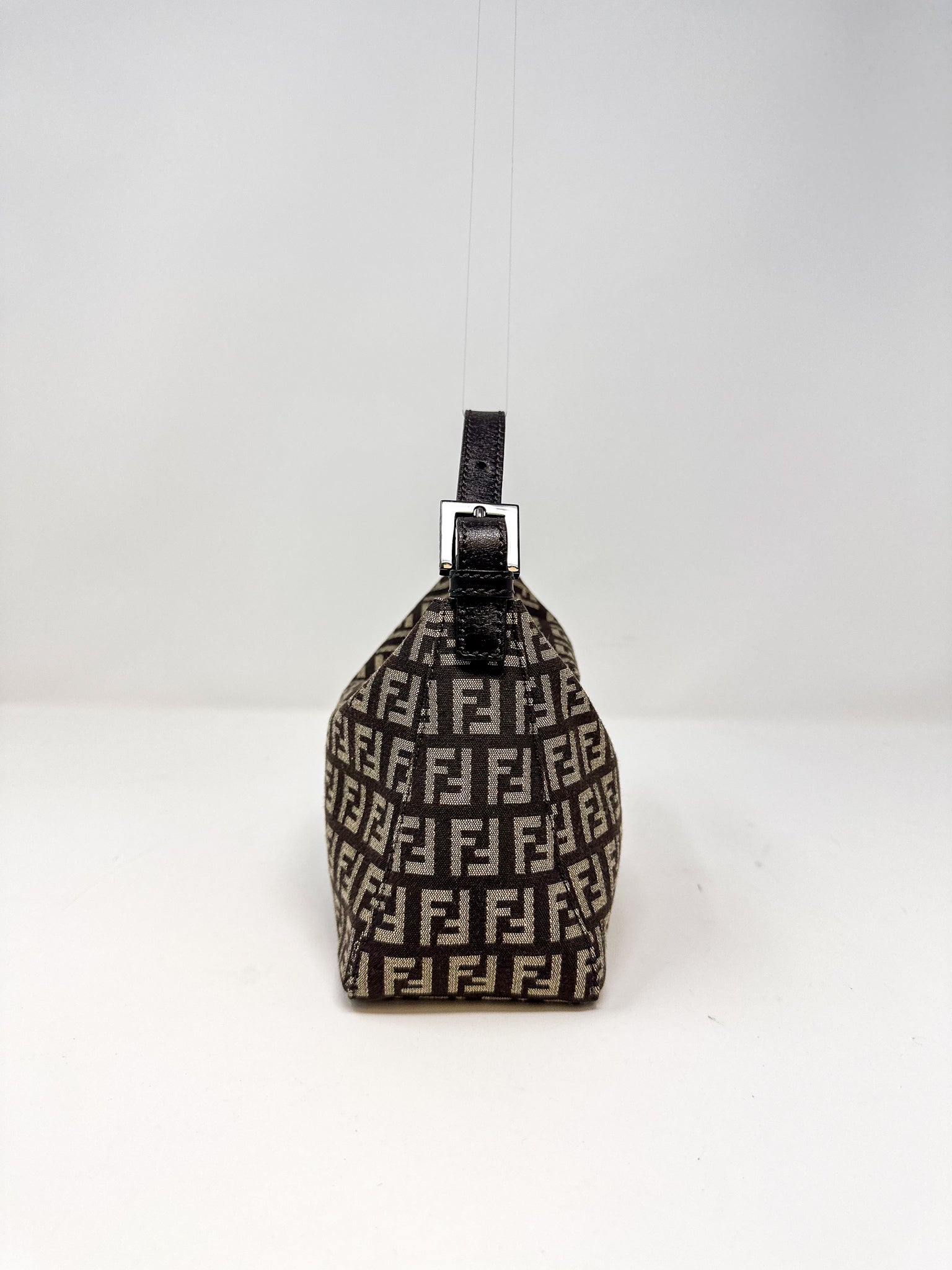 Fendi Zucchino Canvas Small Hobo Bag