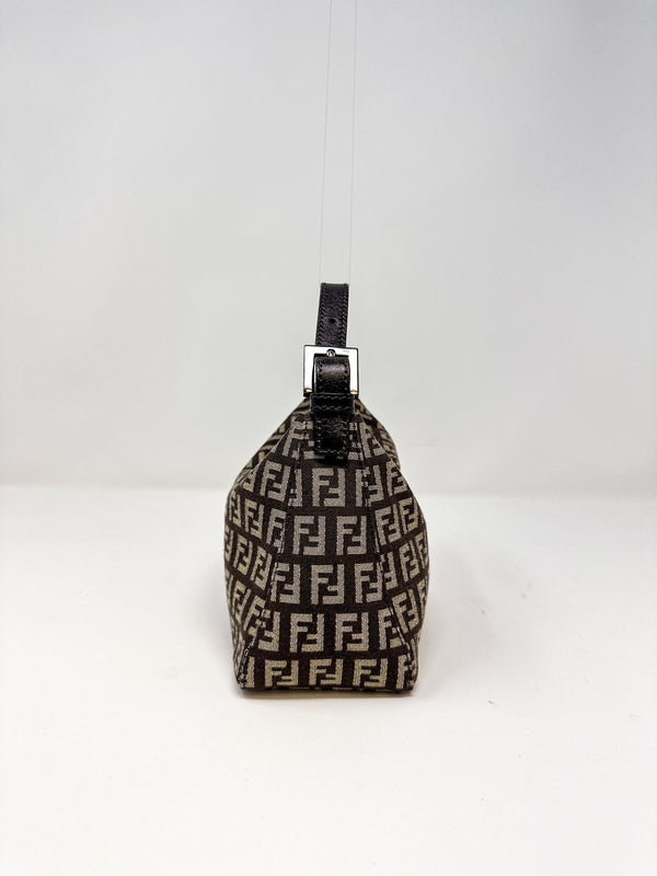 Fendi Zucchino Canvas Small Hobo Bag
