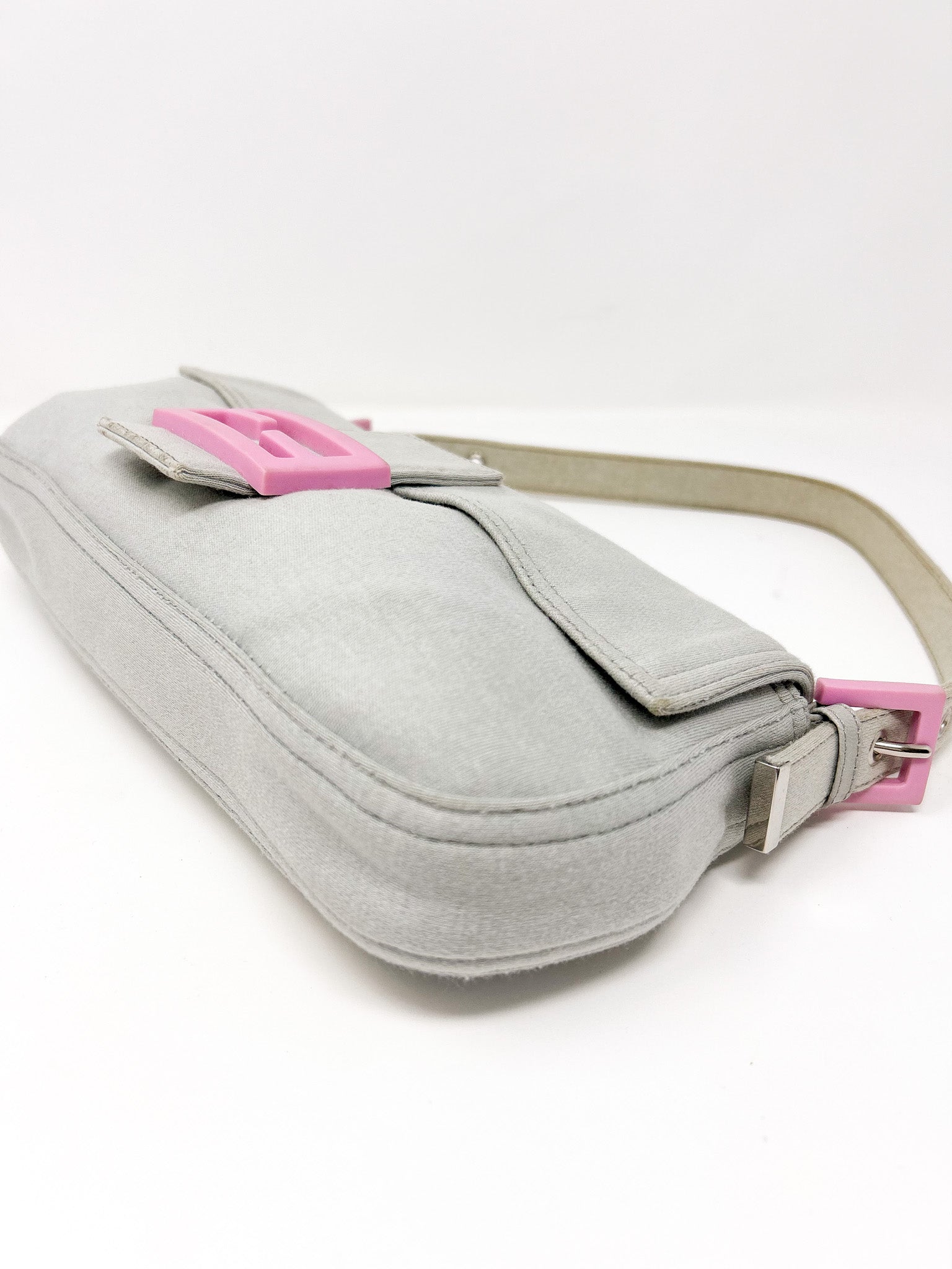 Fendi Baguette Cotton Shoulder Bag