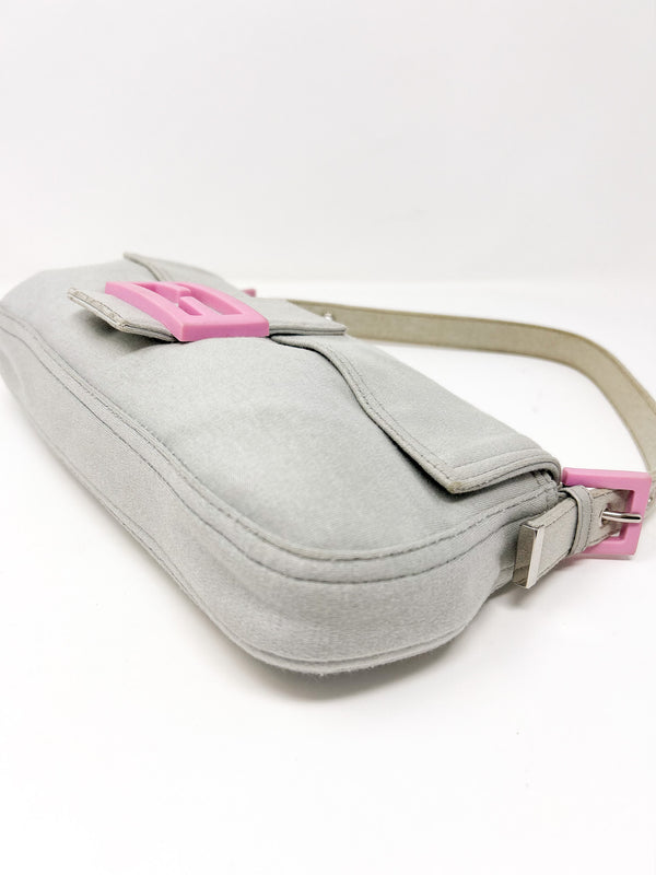 Fendi Baguette Cotton Shoulder Bag