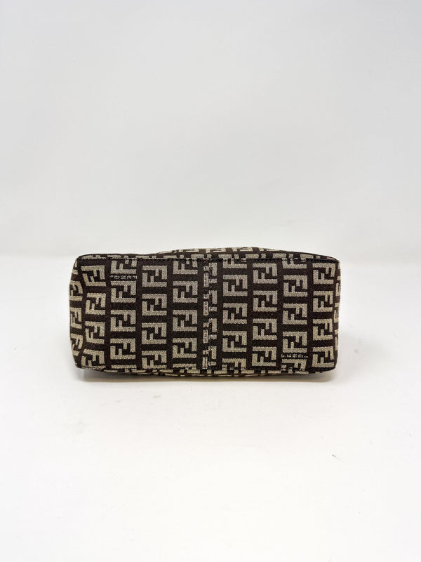 Fendi Zucchino Canvas Small Hobo Bag