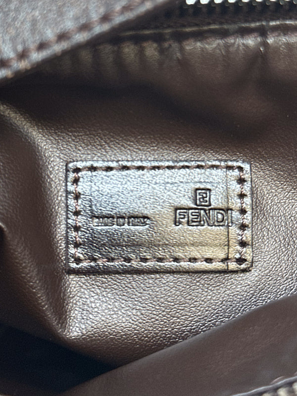 Fendi Zucchino Canvas Small Hobo Bag