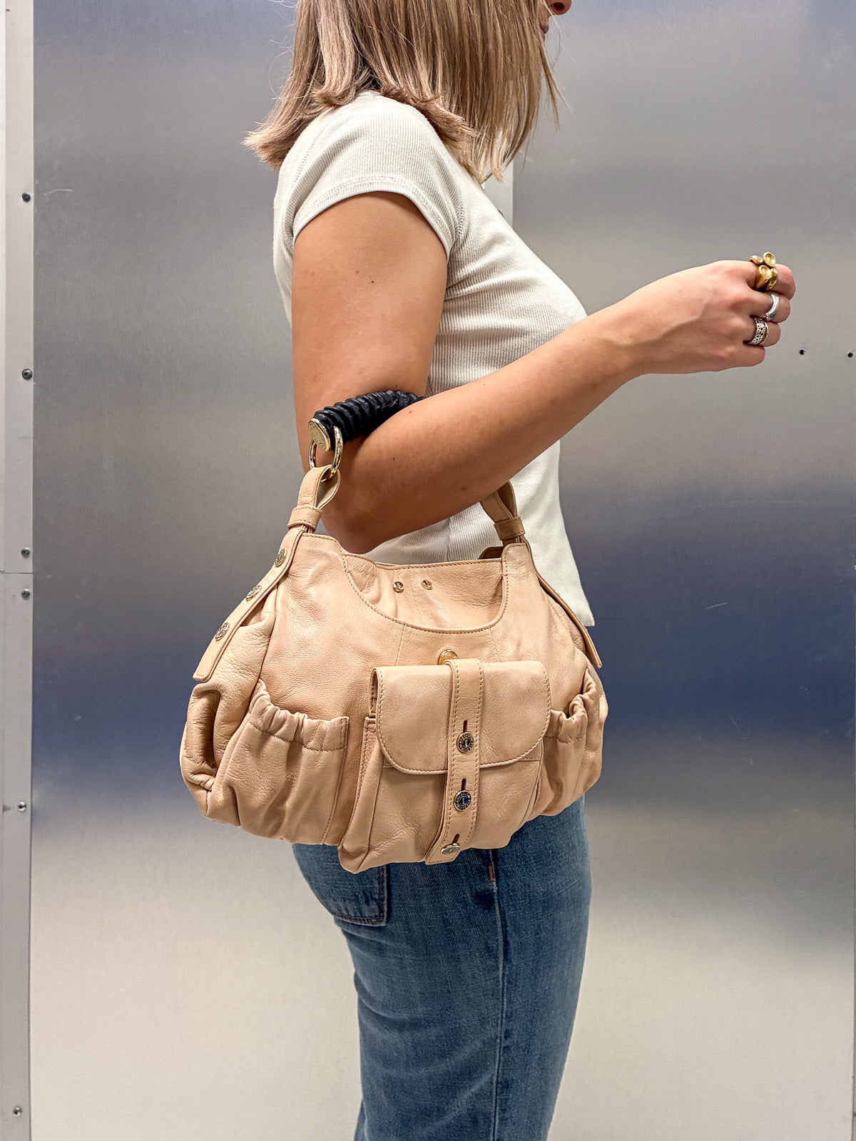 Yves Saint Laurent Rive Gauche Mombasa Hobo Bag