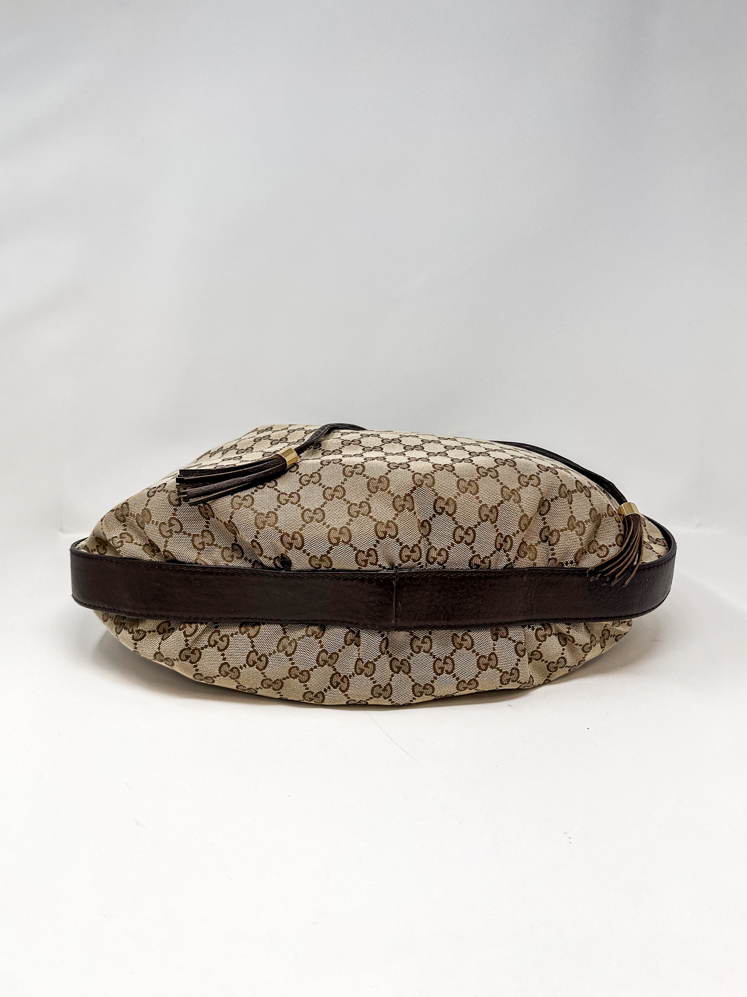 Gucci GG Canvas Drawstring Hobo Bag