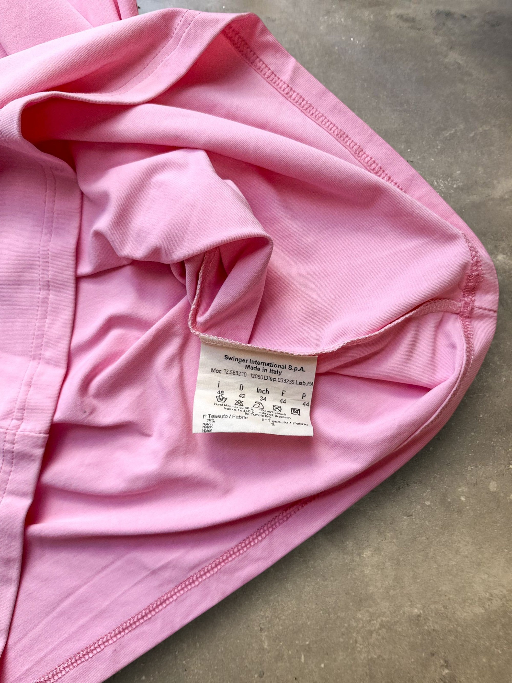Fendi Jeans Baby Pink Short Sleeve T-Shirt