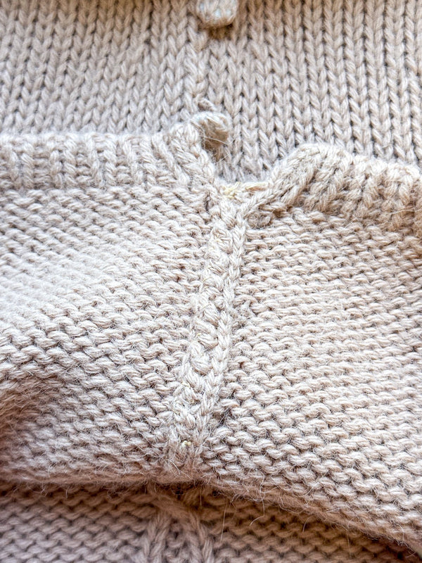 Blumarine Fox Fur Trim Knit Cardigan
