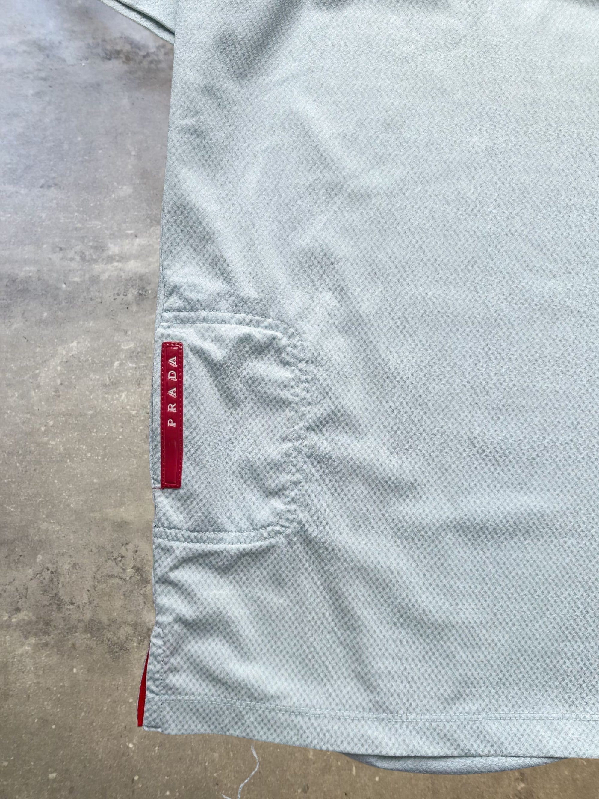 Prada Sport Light Blue Technical Polo Shirt