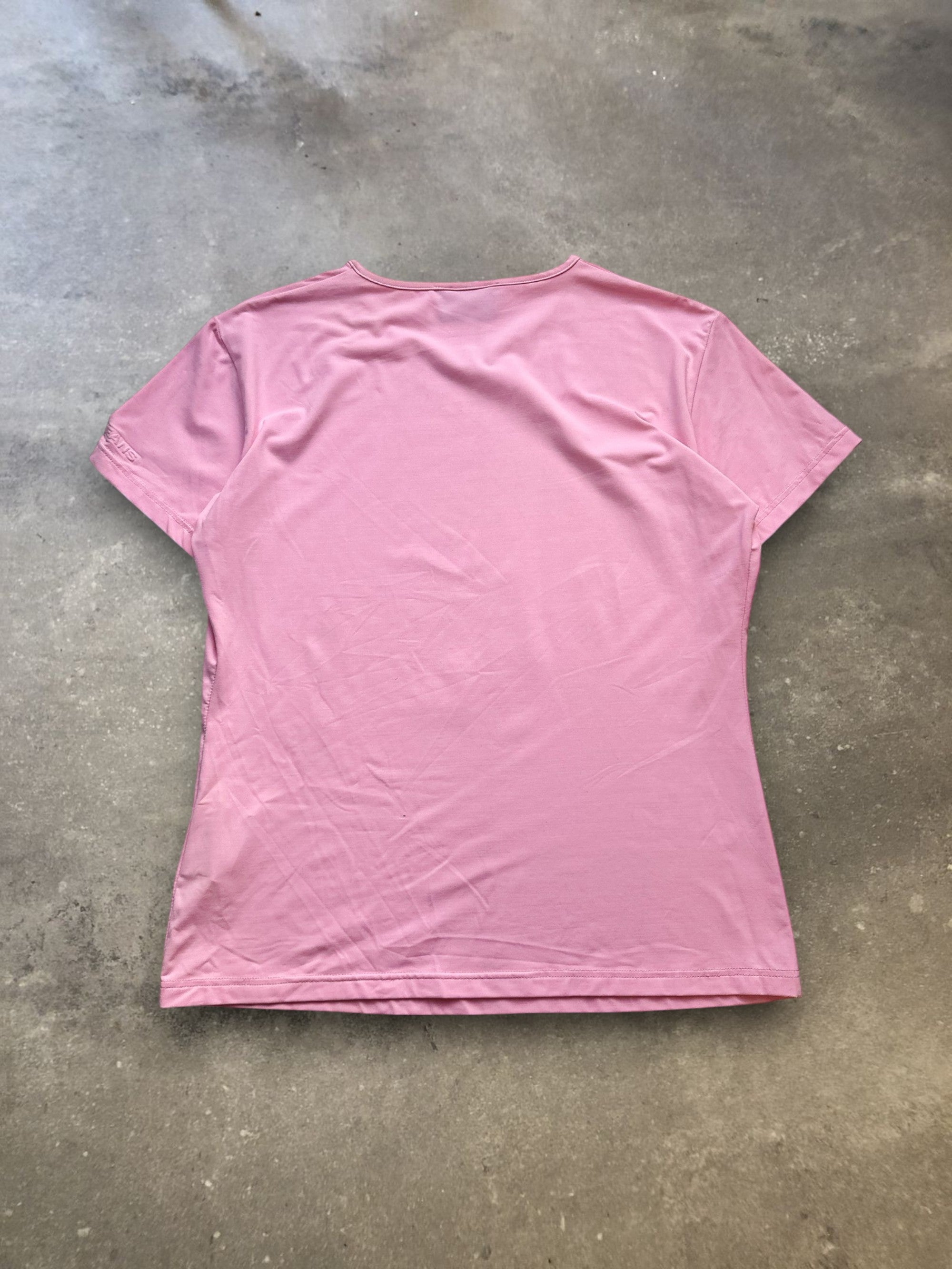 Fendi Jeans Baby Pink Short Sleeve T-Shirt