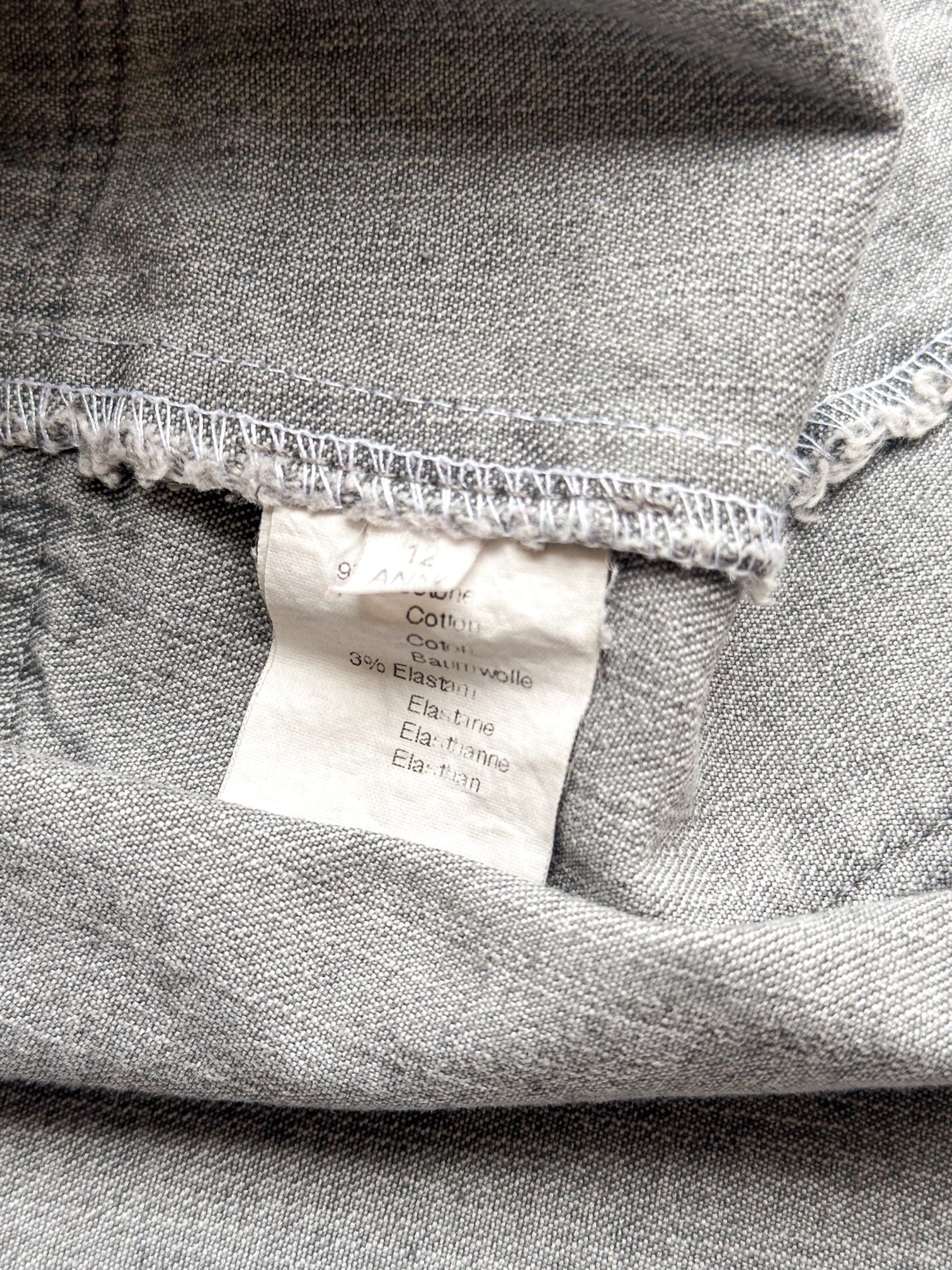Miss Blumarine Jeans Grey Pleated Denim Cargo Mini Skirt