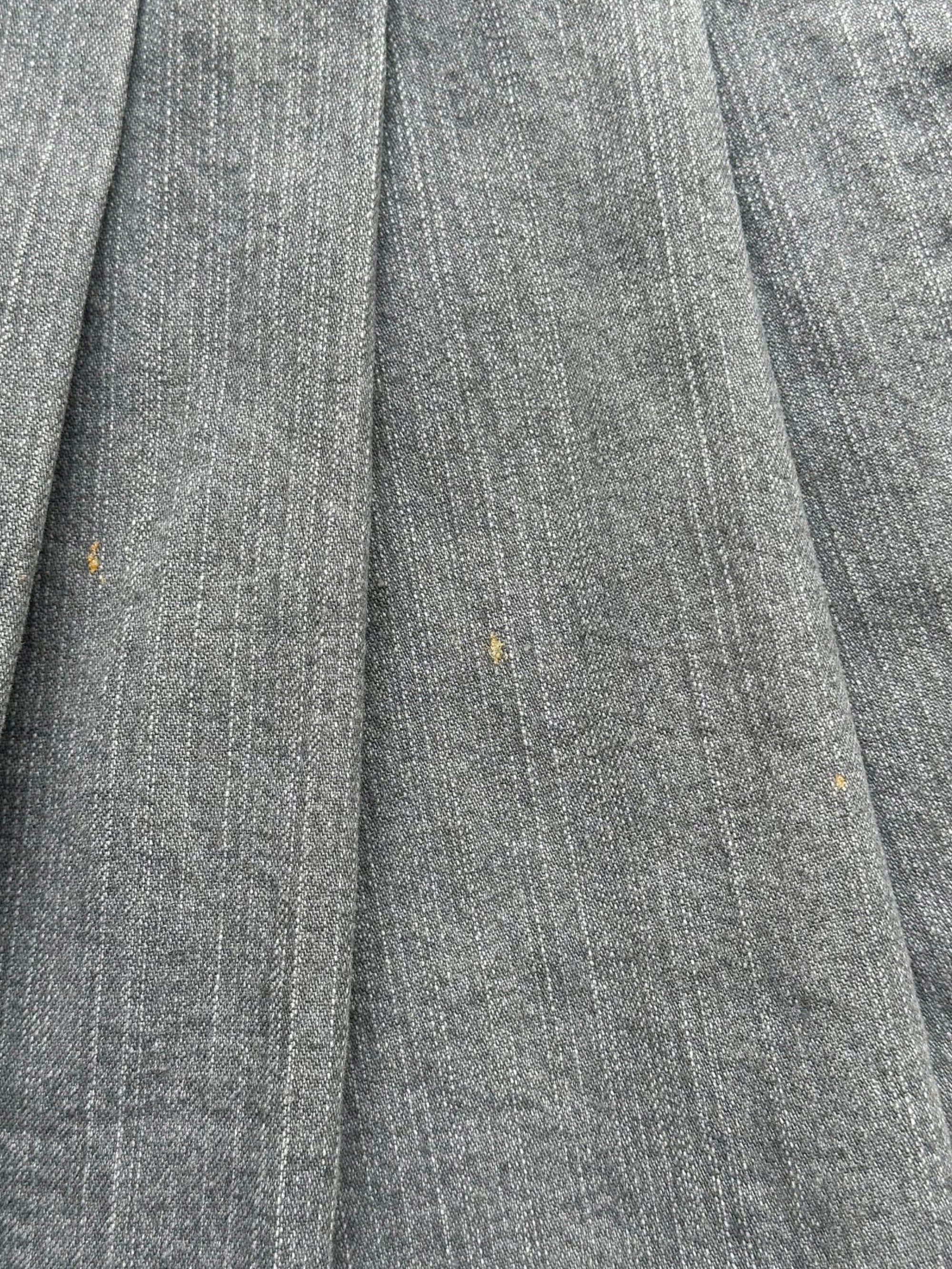 Miss Blumarine Jeans Grey Pleated Denim Cargo Mini Skirt