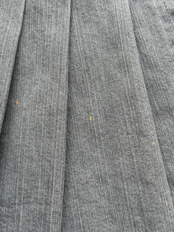 Miss Blumarine Jeans Grey Pleated Denim Cargo Mini Skirt