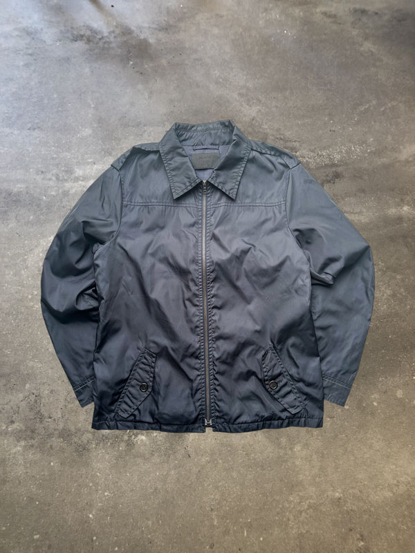 Prada Navy Nylon Lightweight Utility Jacket