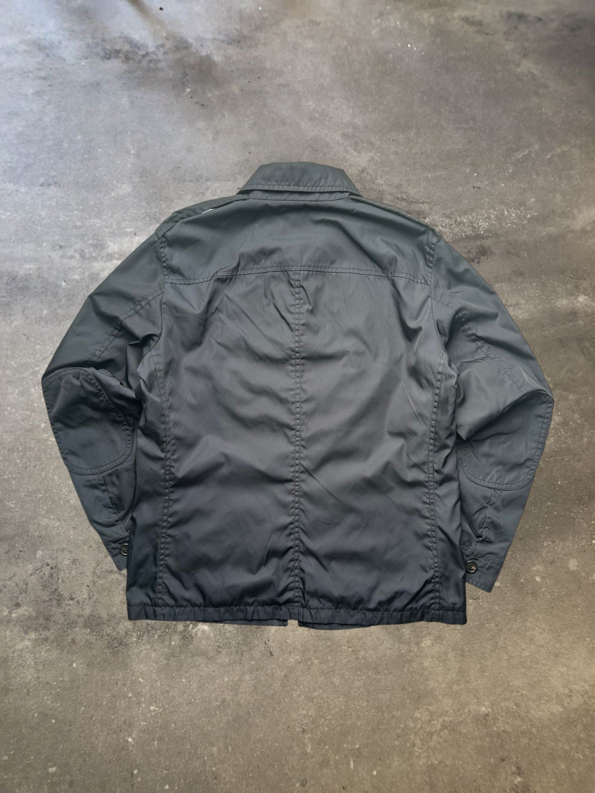 Prada Navy Nylon Lightweight Utility Jacket