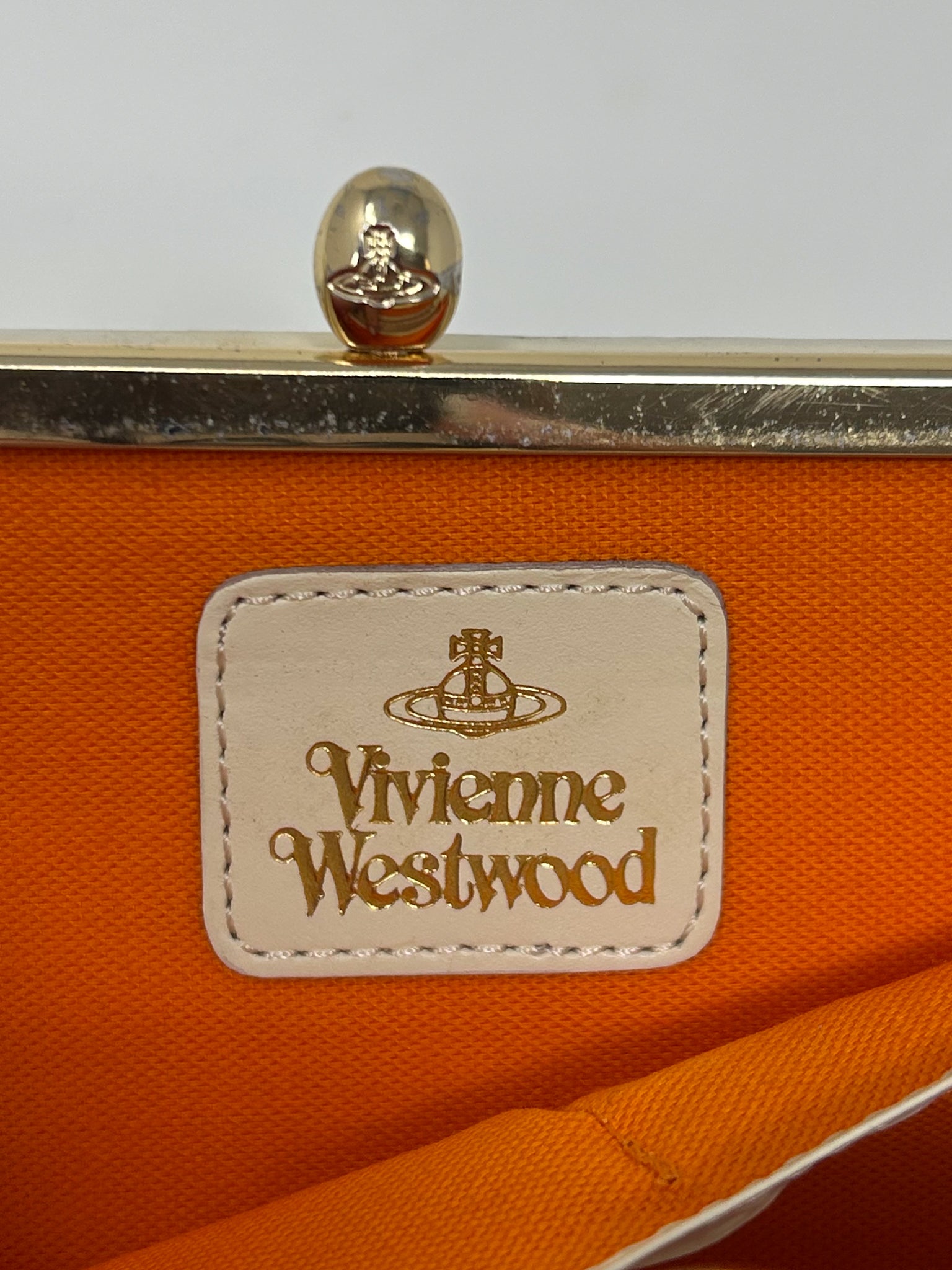 Vivienne Westwood Yellow Tartan Frame Wallet