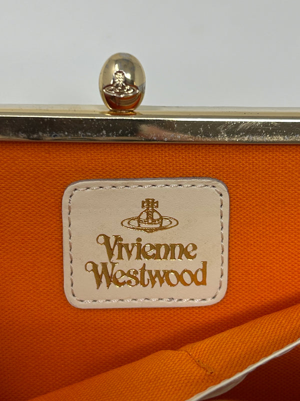 Vivienne Westwood Yellow Tartan Frame Wallet