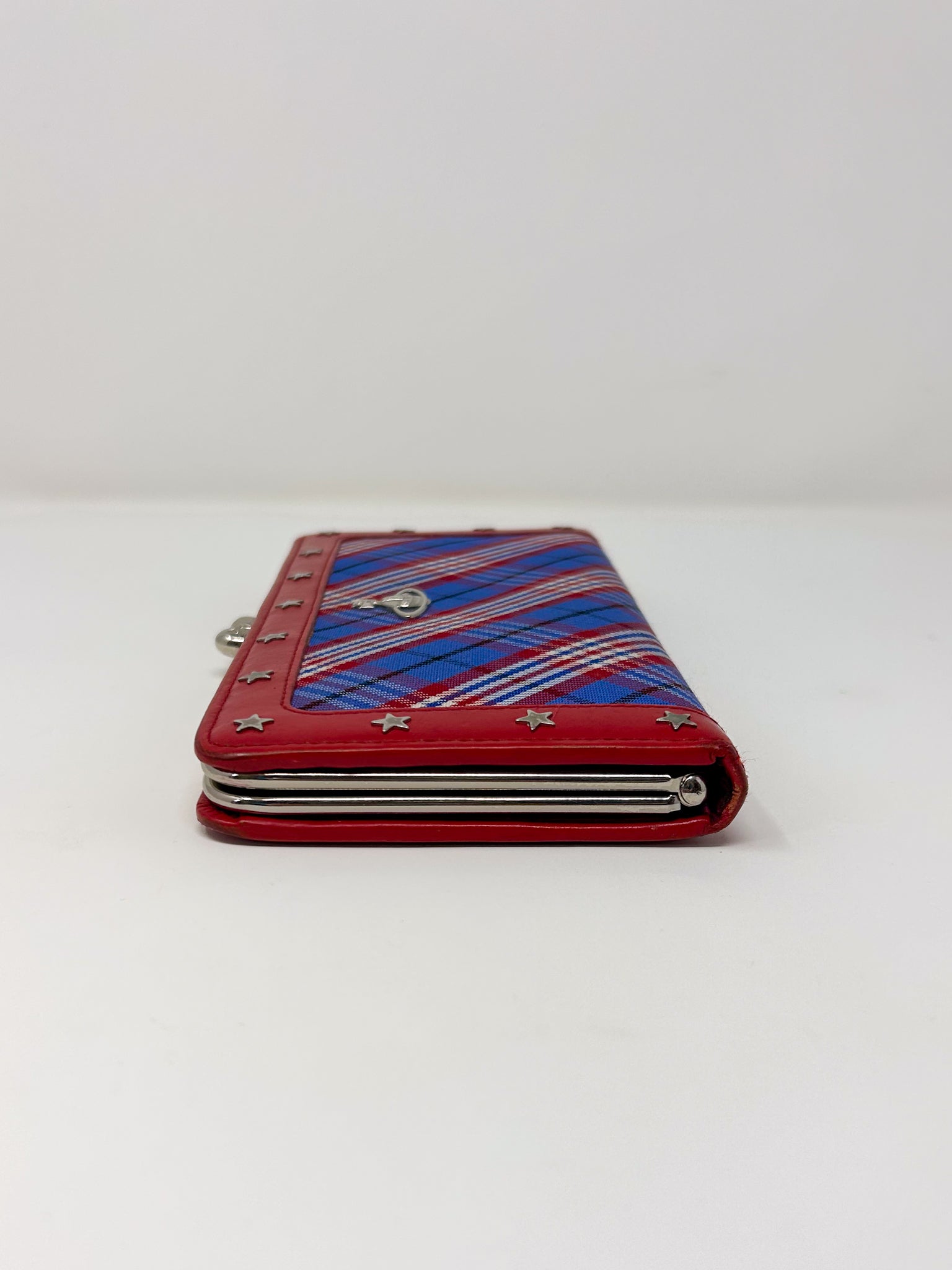 Vivienne Westwood Red Tartan Frame Wallet