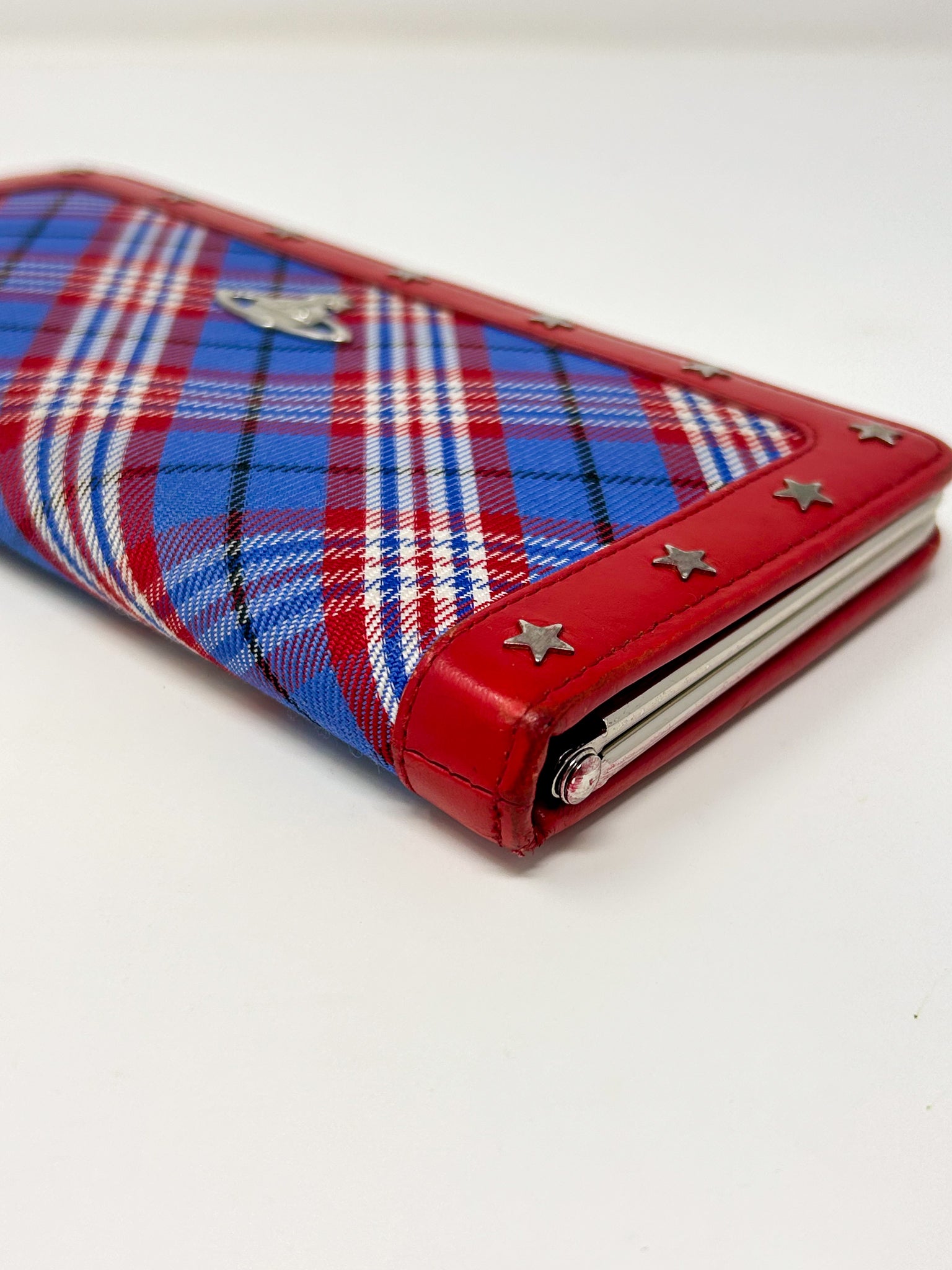 Vivienne Westwood Red Tartan Frame Wallet