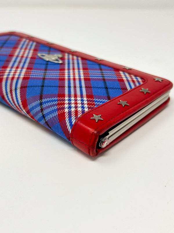 Vivienne Westwood Red Tartan Frame Wallet