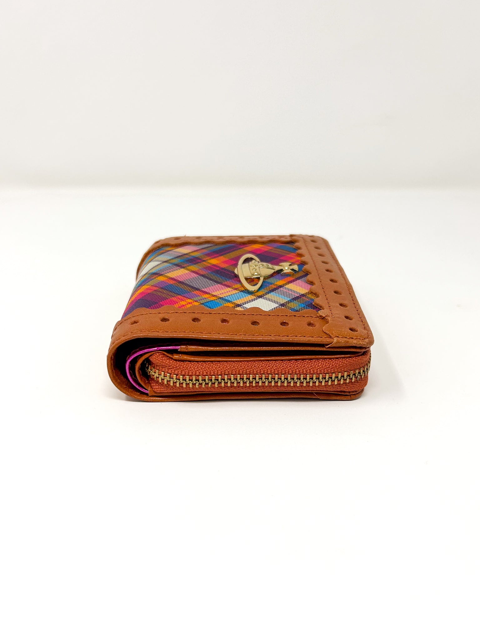 Vivienne Westwood Tartan Zip Compact Wallet