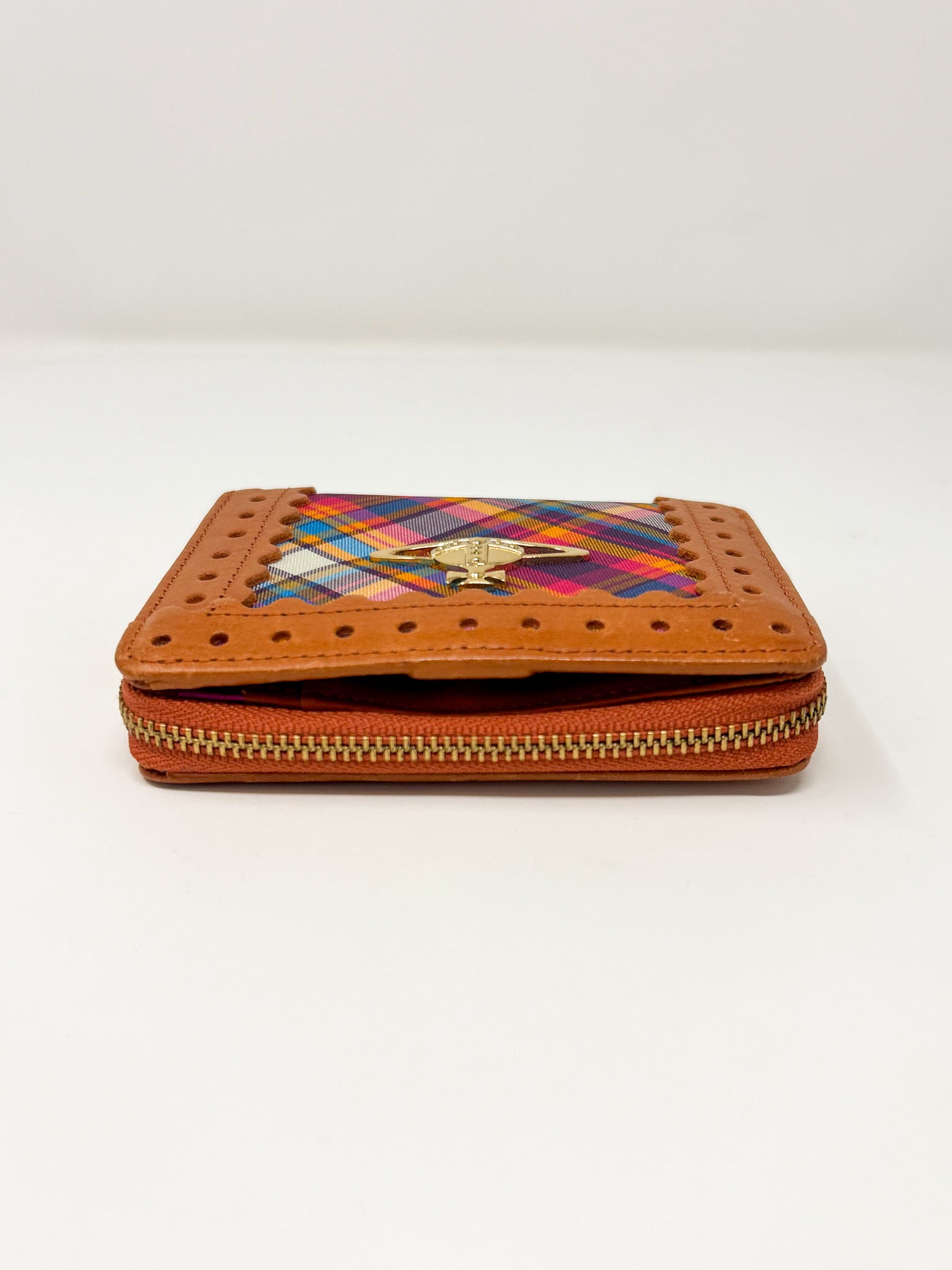 Vivienne Westwood Tartan Zip Compact Wallet