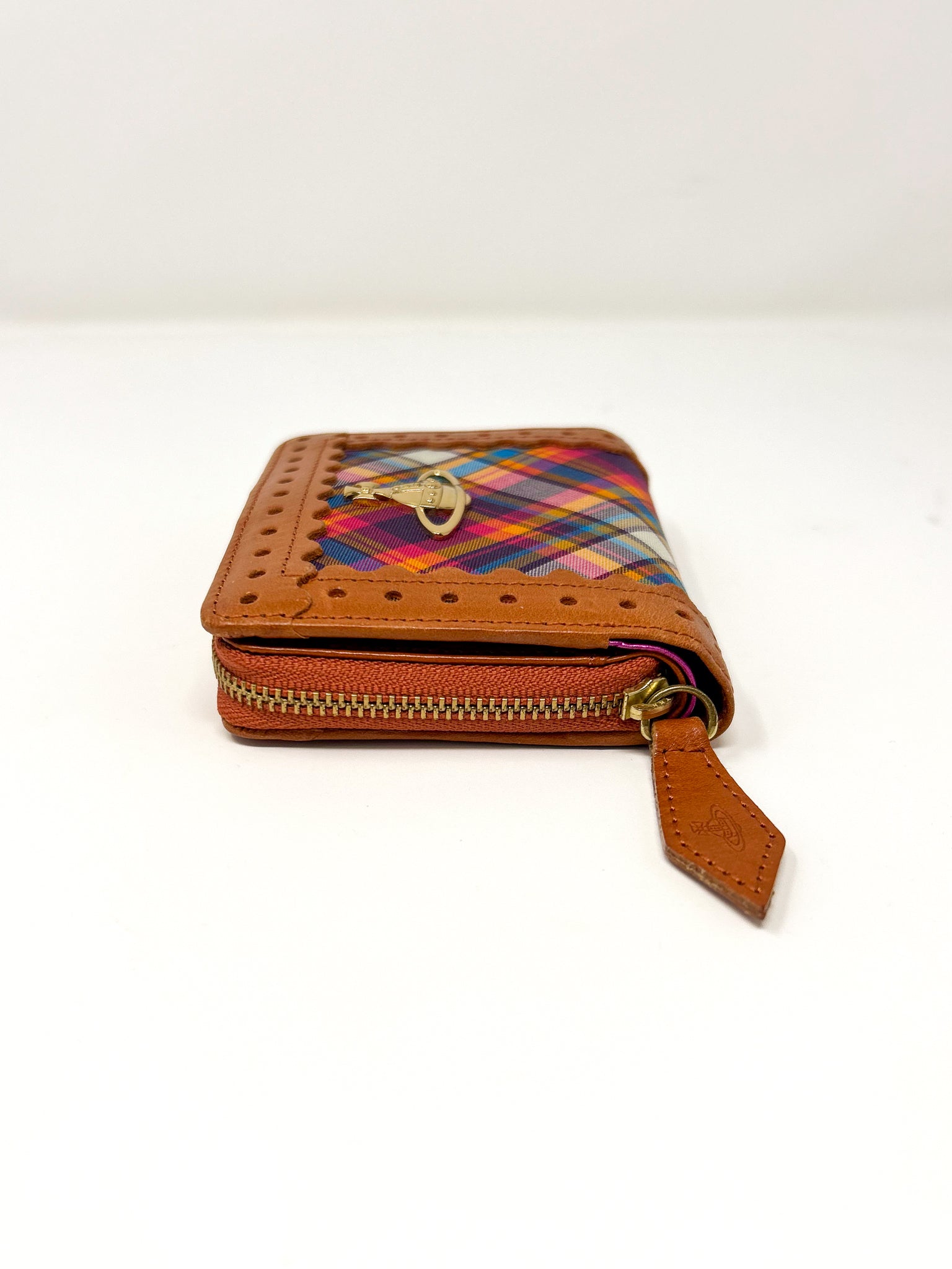 Vivienne Westwood Tartan Zip Compact Wallet