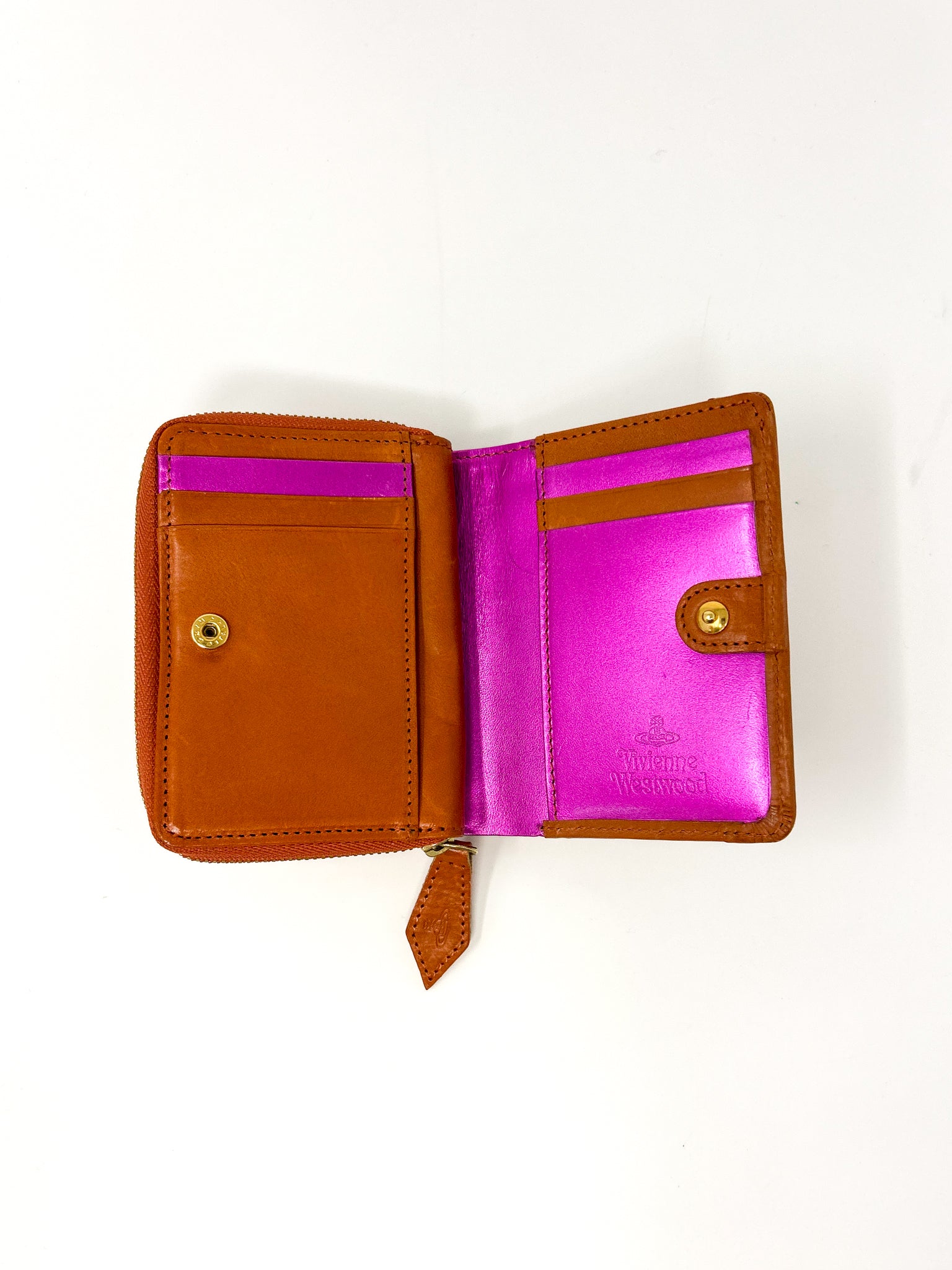 Vivienne Westwood Tartan Zip Compact Wallet