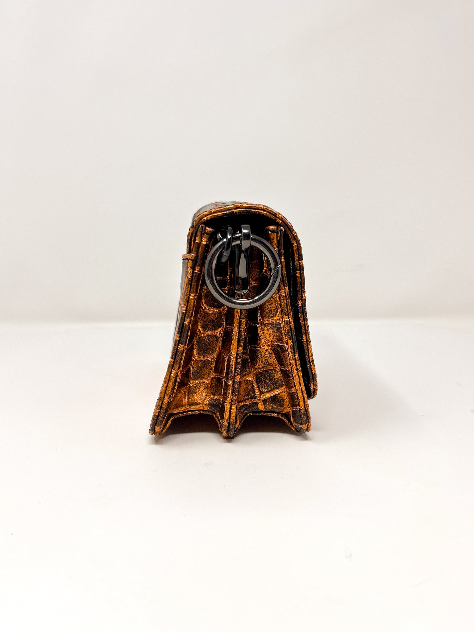 Vivienne Westwood Croc Embossed Chain Mini Crossbody Bag