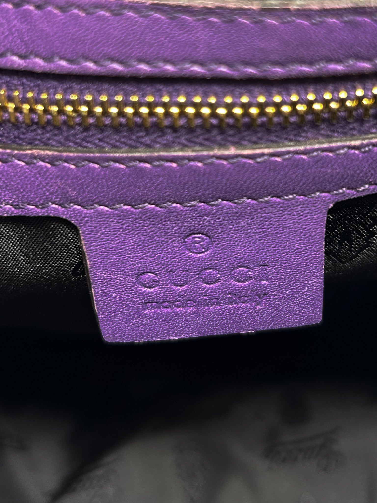 Gucci Purple Bamboo Jackie Shoulder Bag
