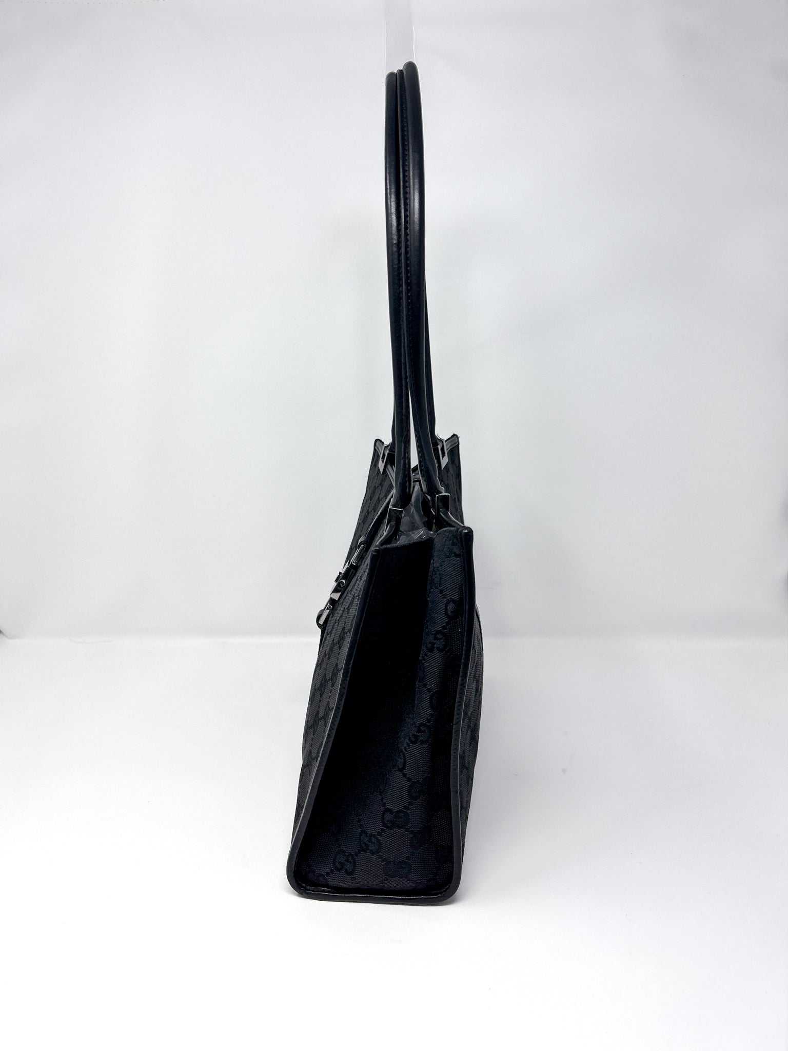 Gucci Black GG Canvas Jackie Shoulder Bag