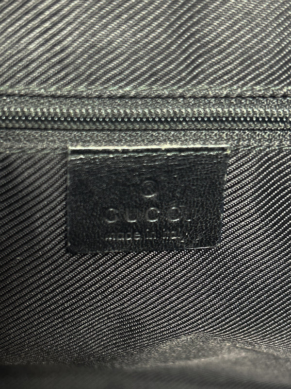 Gucci Black GG Canvas Jackie Shoulder Bag