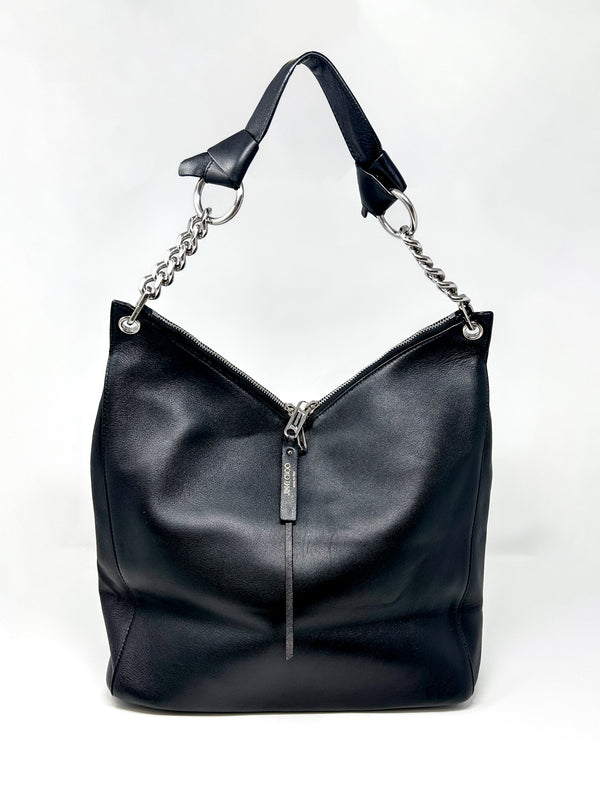 Jimmy Choo Raven Nappa Leather Hobo Bag