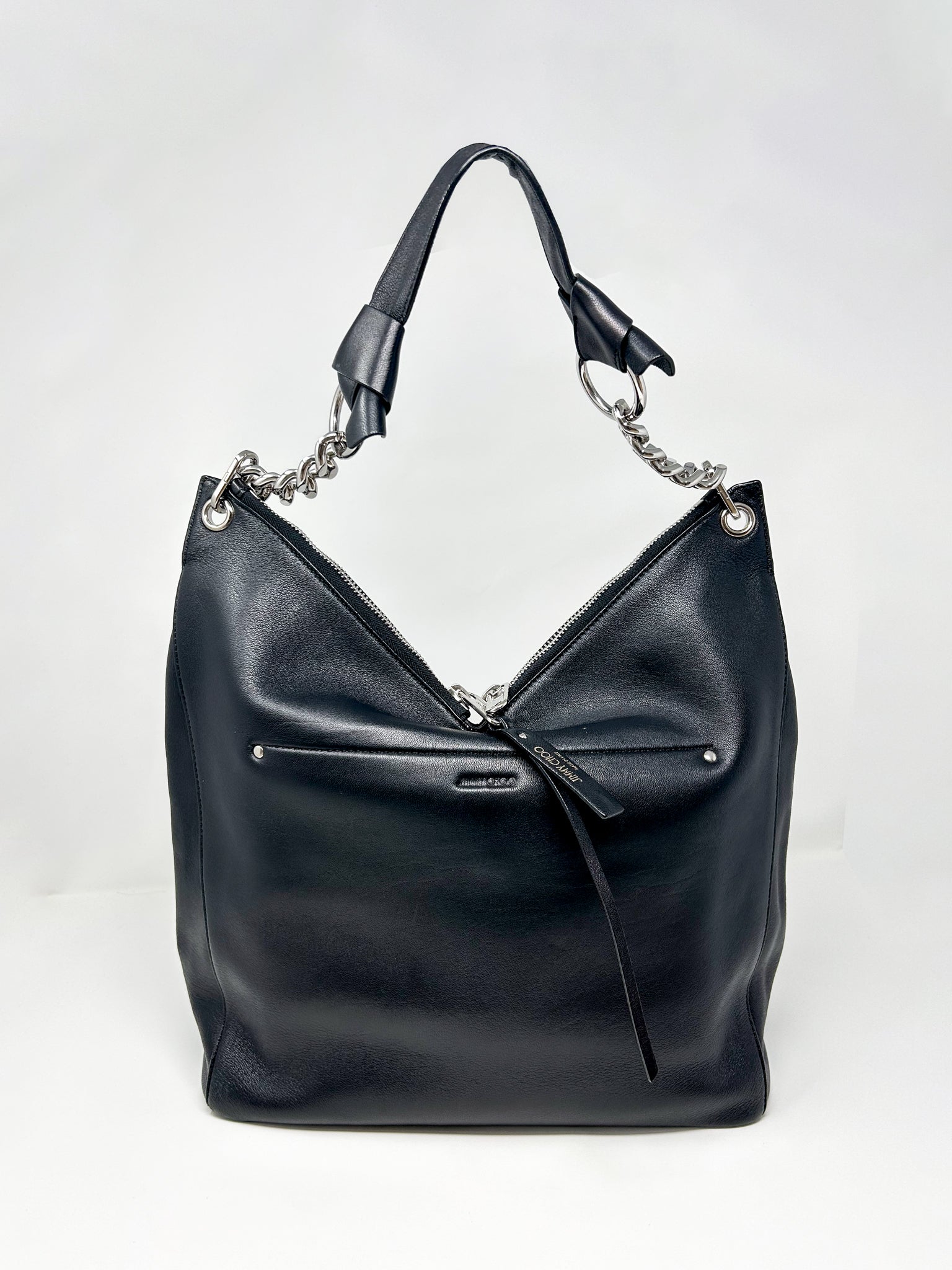 Jimmy Choo Raven Nappa Leather Hobo Bag