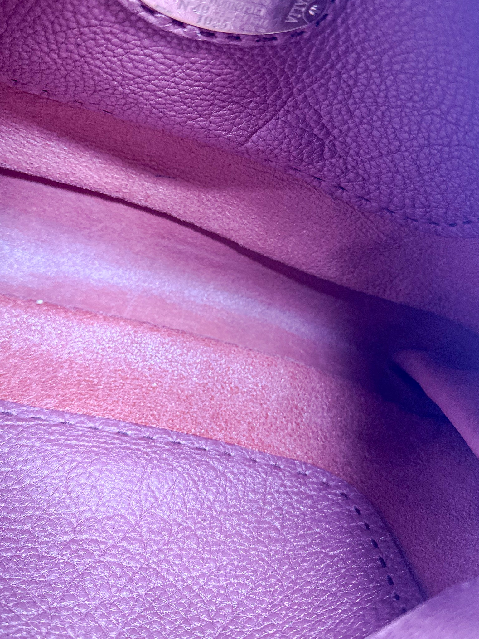 Fendi Selleria Roma Pink Leather Hobo Bag