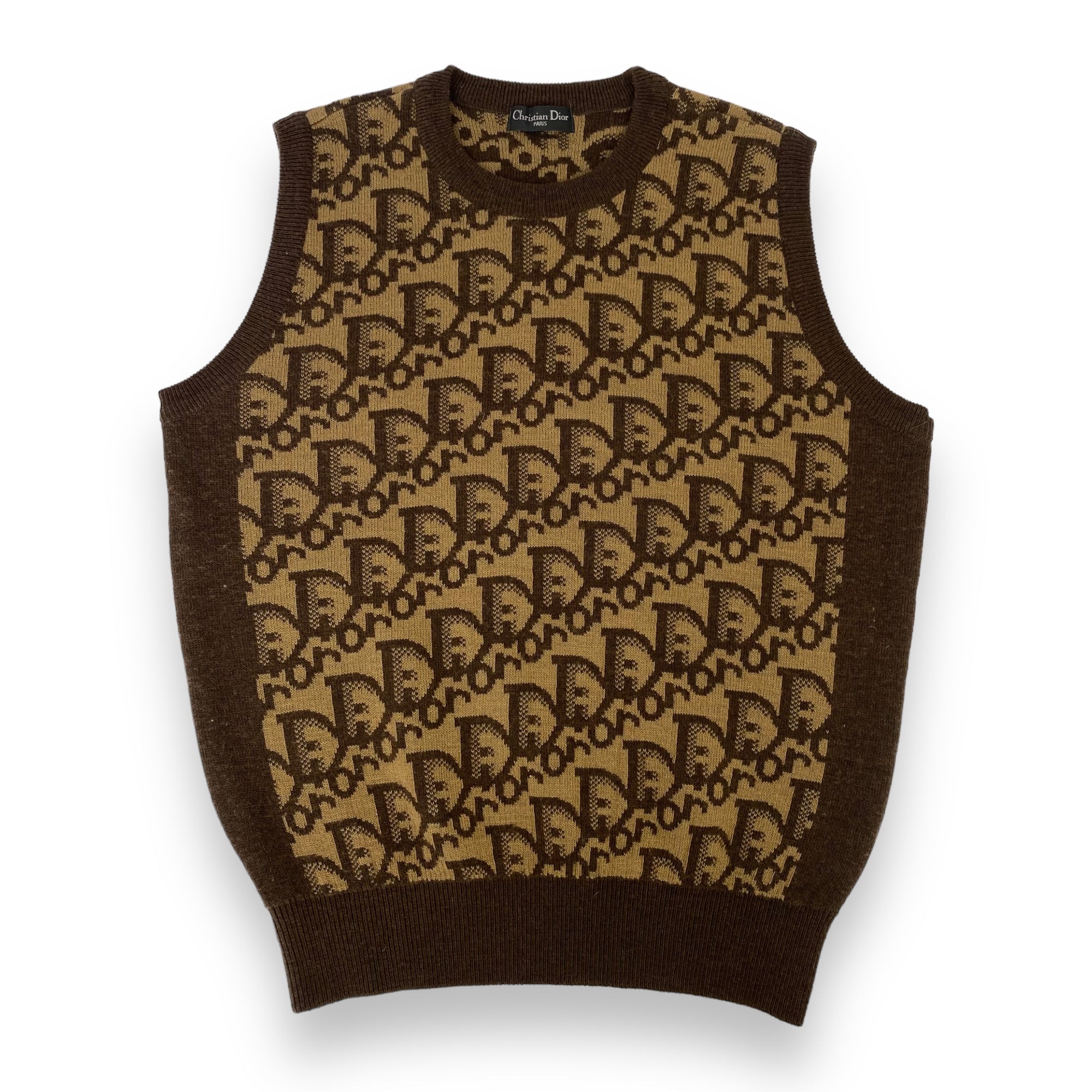 Christian Dior Monogram Knitted Sweater Vest