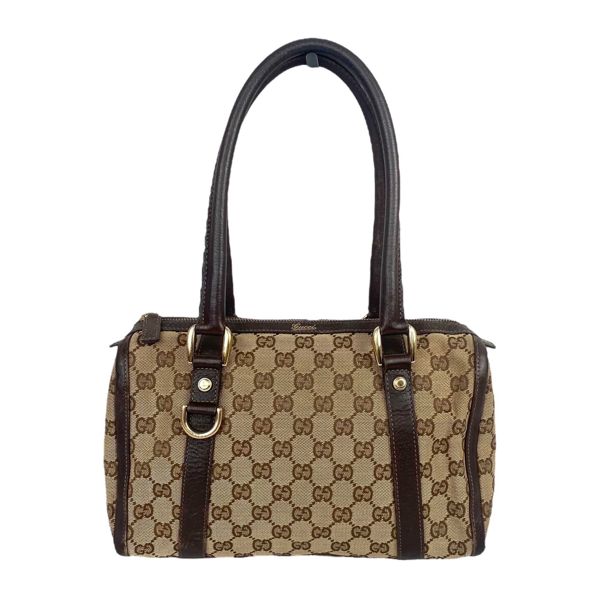 Gucci Monogram Abbey Boston D-Ring Tote