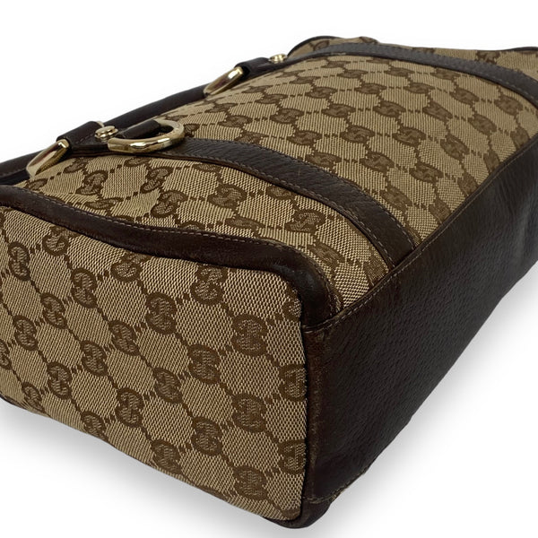 Gucci Monogram Abbey Boston D-Ring Tote