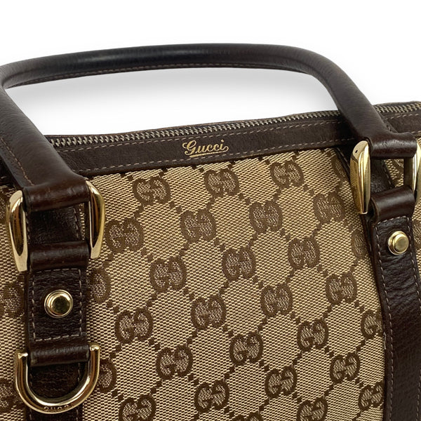 Gucci Monogram Abbey Boston D-Ring Tote
