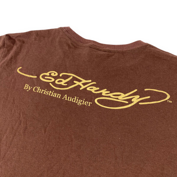 Ed Hardy X Christian Audigier Rhinestone T-Shirt