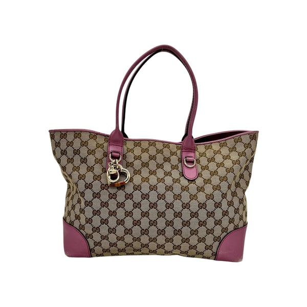 Gucci Heart Bit Charm Tote Bag