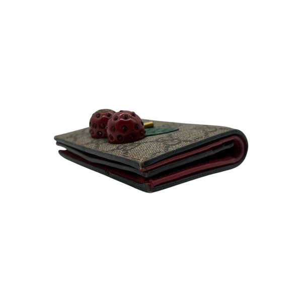 Gucci GG Supreme Monogram Cherry Wallet