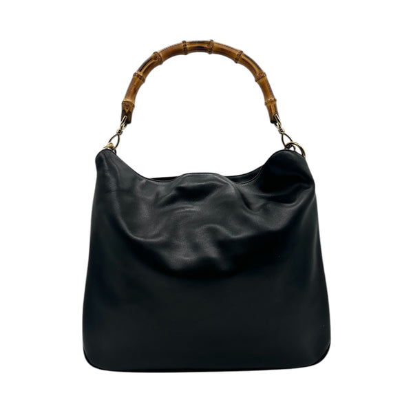 Gucci Leather Bamboo 2 Way Bag