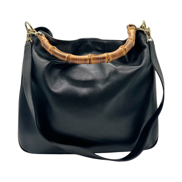 Gucci Leather Bamboo 2 Way Bag