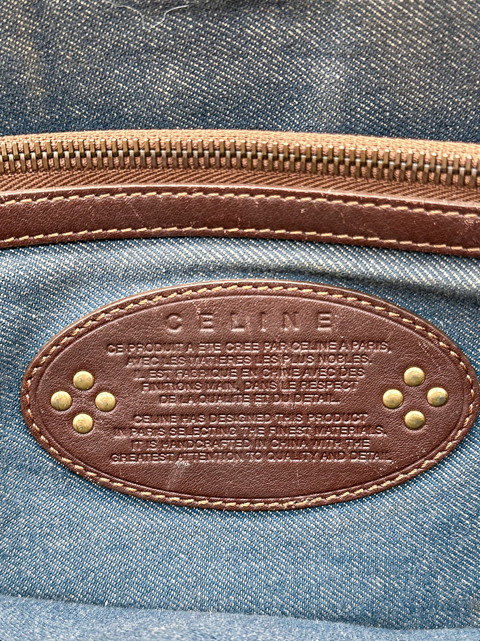 Celine Denim Boogie Tote Bag